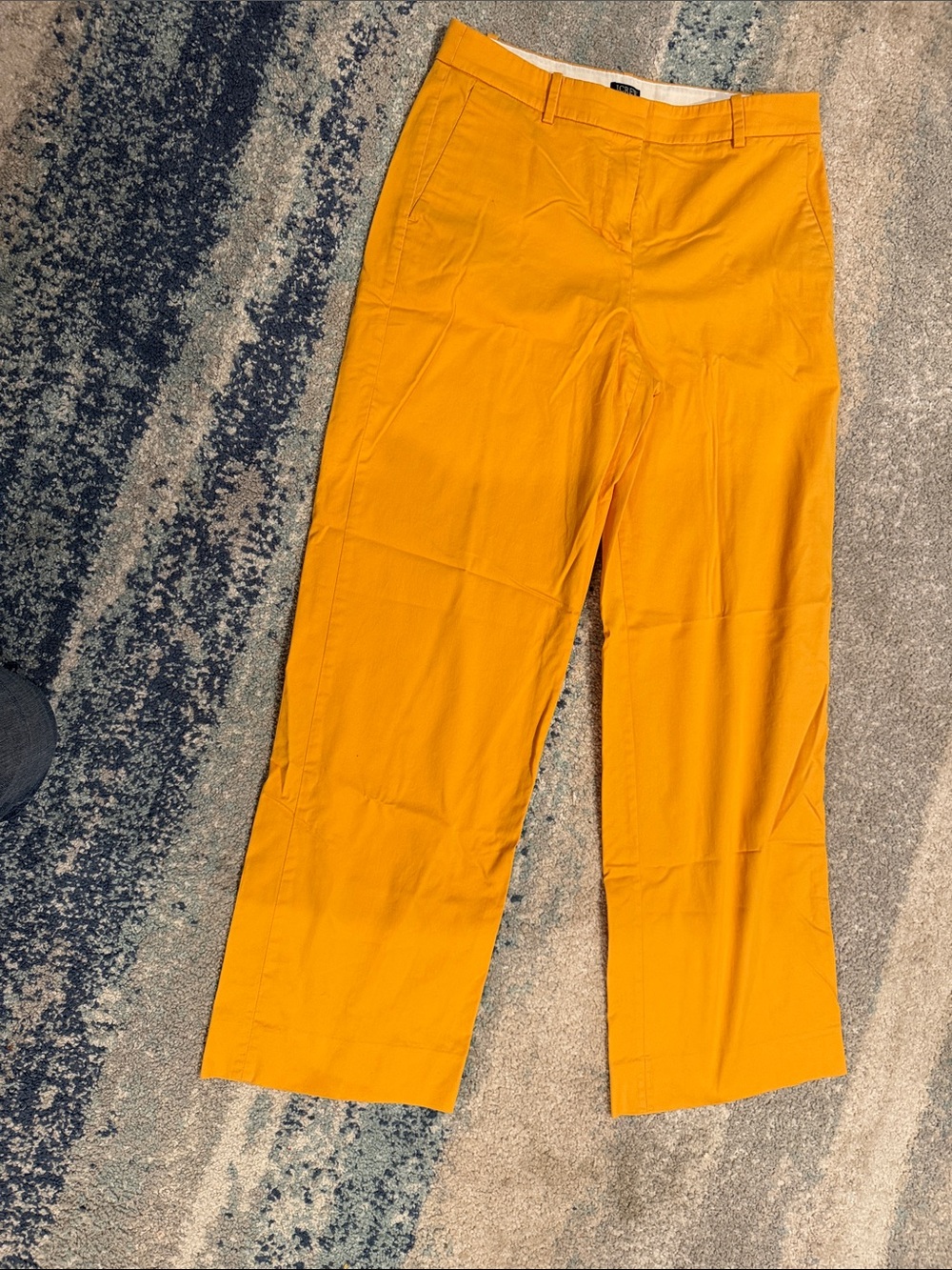 Women’s J crew yellow mustard Casual Cotton Blend wide leg  Pants